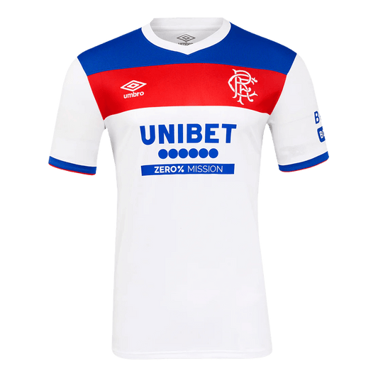 Camiseta de visitante del Glasgow Rangers 2025/26, blanca