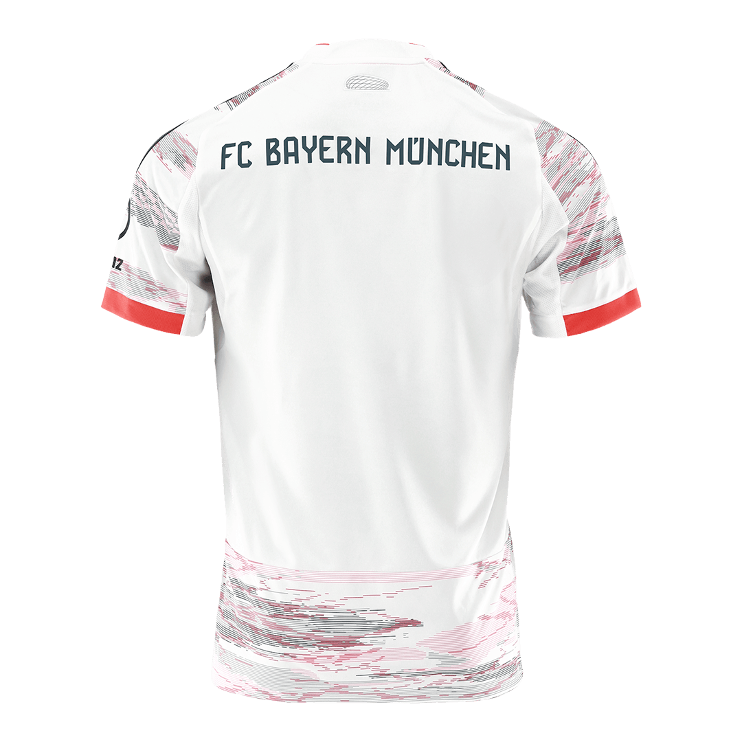 Camiseta de fútbol visitante del Bayern Múnich 2025/26 blanca
