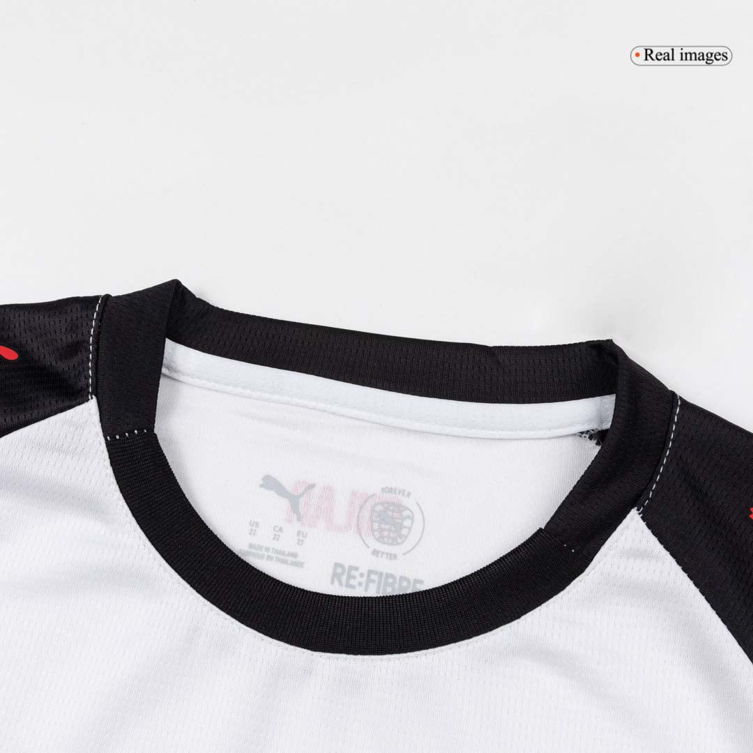 Kit de camiseta de visitante del AC Milan para niños (camiseta, pantalón corto y calcetines) 2025/26