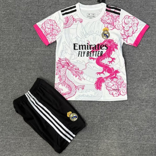 Conjunto Infantil Real Madrid 25/26 Especial Dragón Rosa