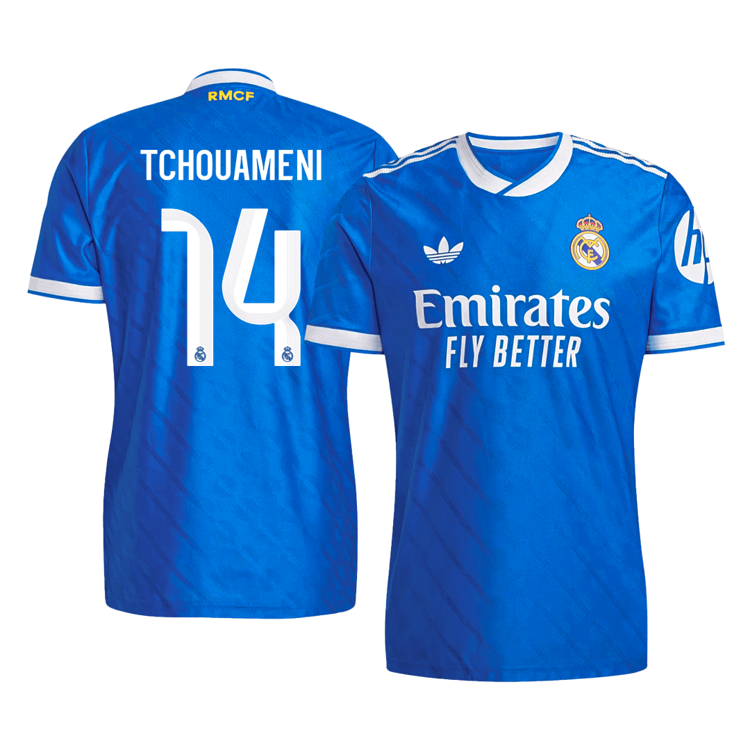Camiseta de fútbol del Real Madrid TCHOUAMENI #14 3.ª equipación 2025/26 auténtica