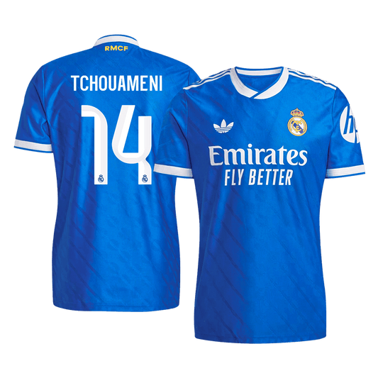 Camiseta de fútbol del Real Madrid TCHOUAMENI #14 3.ª equipación 2025/26 auténtica