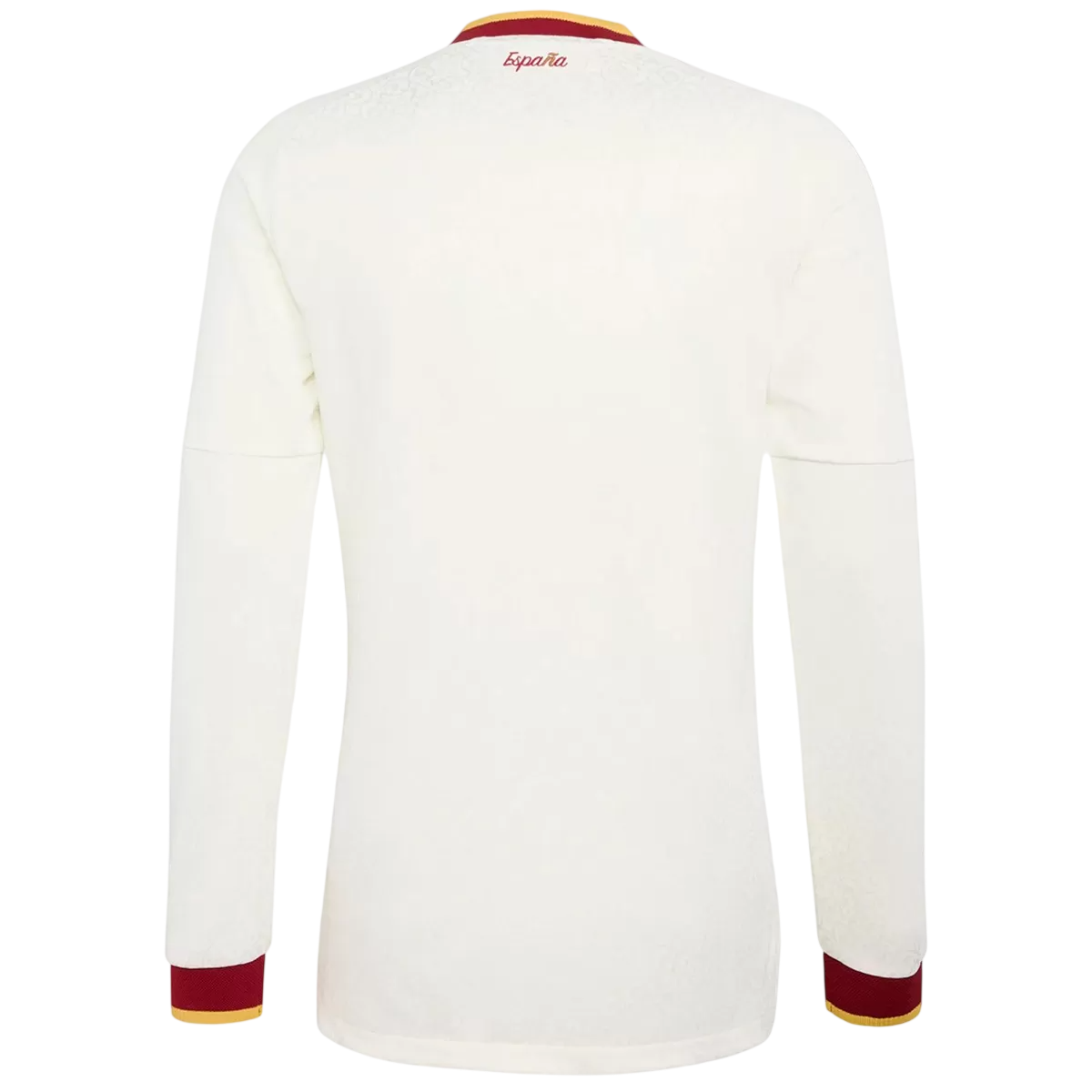 Camiseta de fútbol de manga larga para hombre, selección española visitante, Mundial 2026, color blanco.