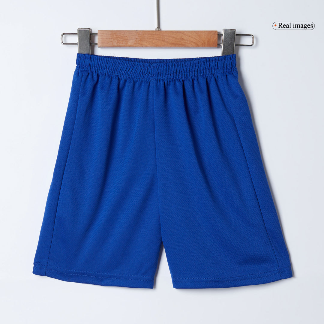 Kit de fútbol local del Atlético de Madrid para niño (Kit, pantalón corto y medias) 2025/26