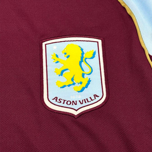 Camiseta de fútbol local del Aston Villa 25/26 roja