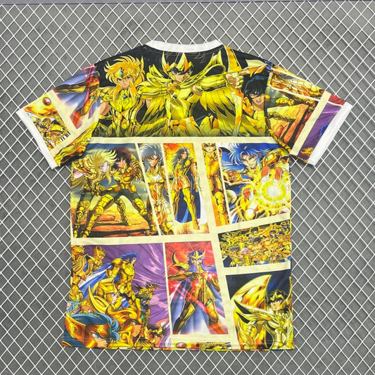 Camiseta amarilla Q especial de anime japonés 25/26