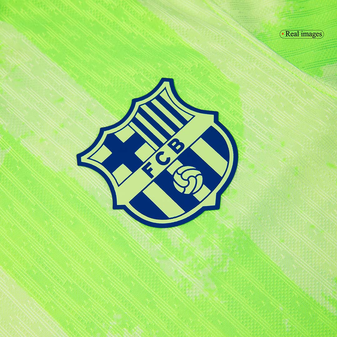 Camiseta de fútbol auténtica de visitante del Barcelona 2024/25 - UCL (logotipo de Spotify sin texto)