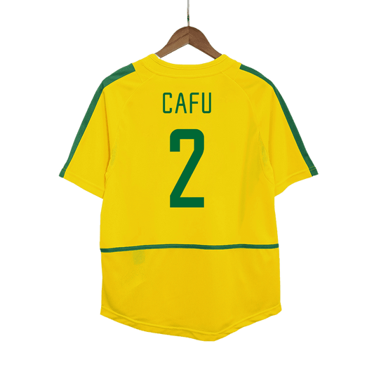 Camiseta retro de fútbol local de Brasil CAFU #2 2002/03