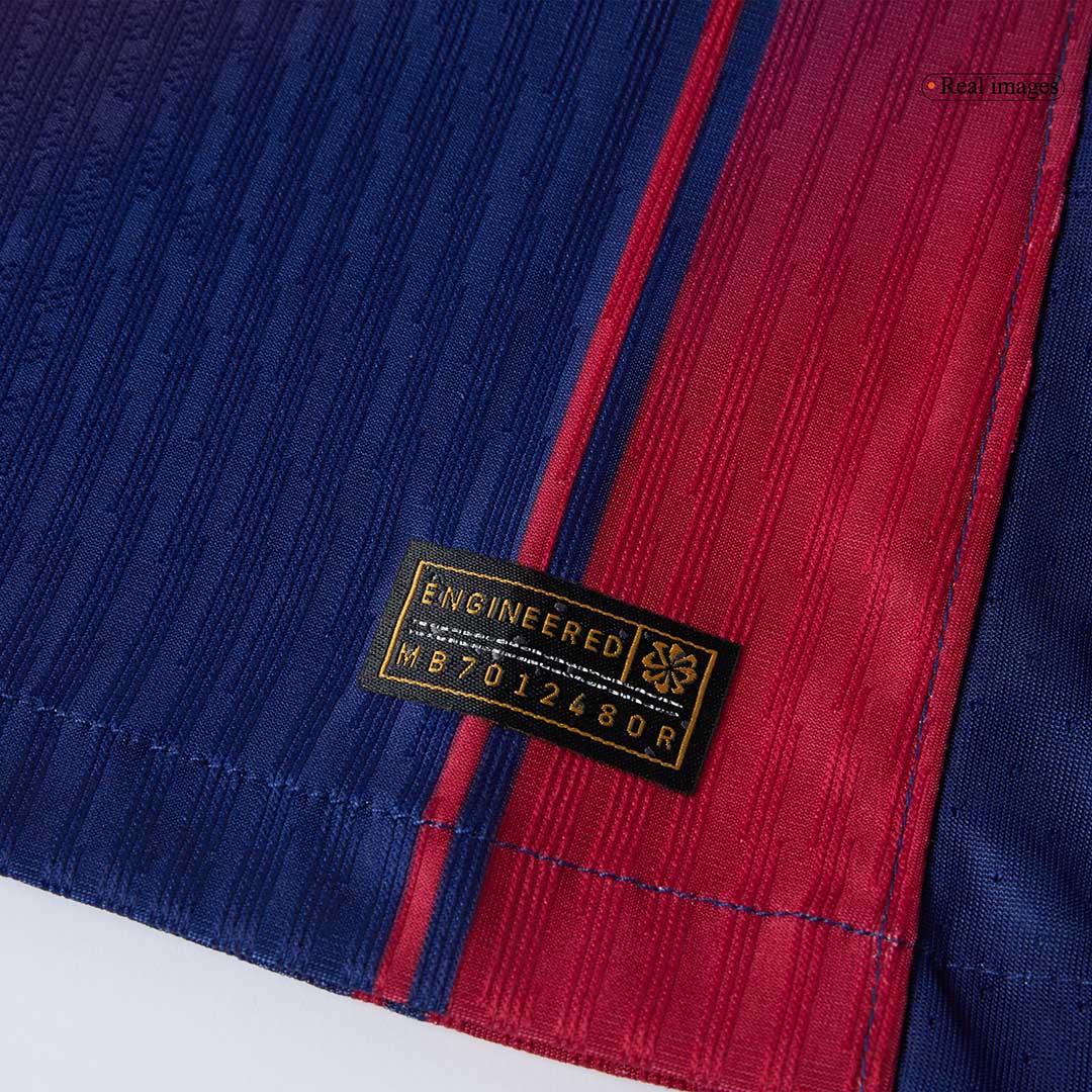 Camiseta de fútbol local auténtica del Barcelona 2025/26, RASHFORD #14, roja y azul - UCL