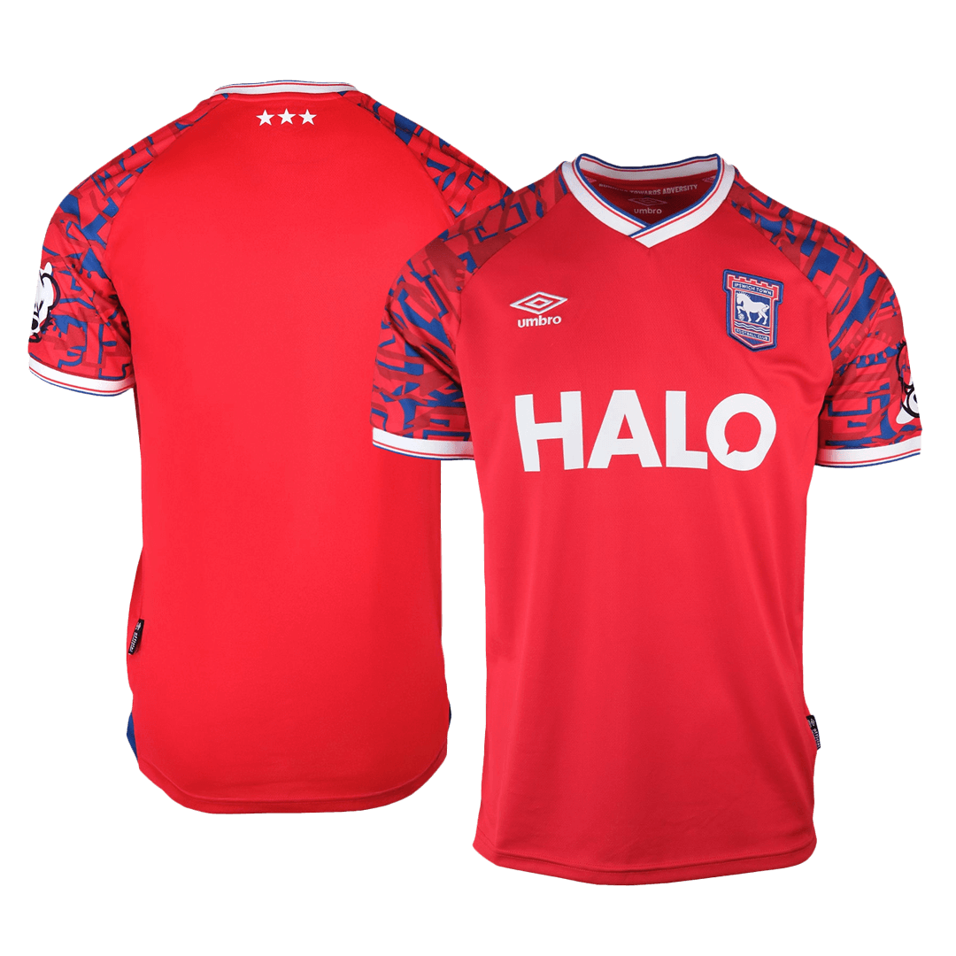 Camiseta de fútbol visitante del Ipswich Town 25/26 roja