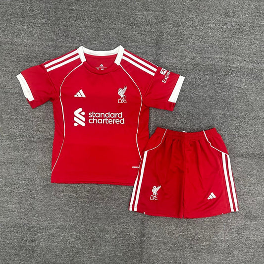 Kit local del Liverpool para niños 25/26