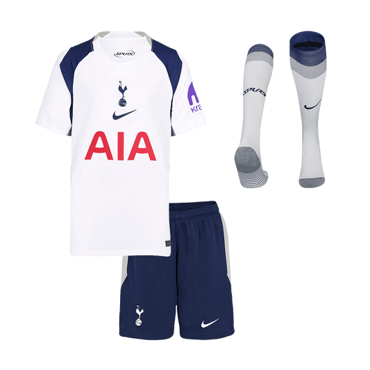 Kit de fútbol local del Tottenham Hotspur para niño (Kit, pantalón corto y calcetines) 2025/26