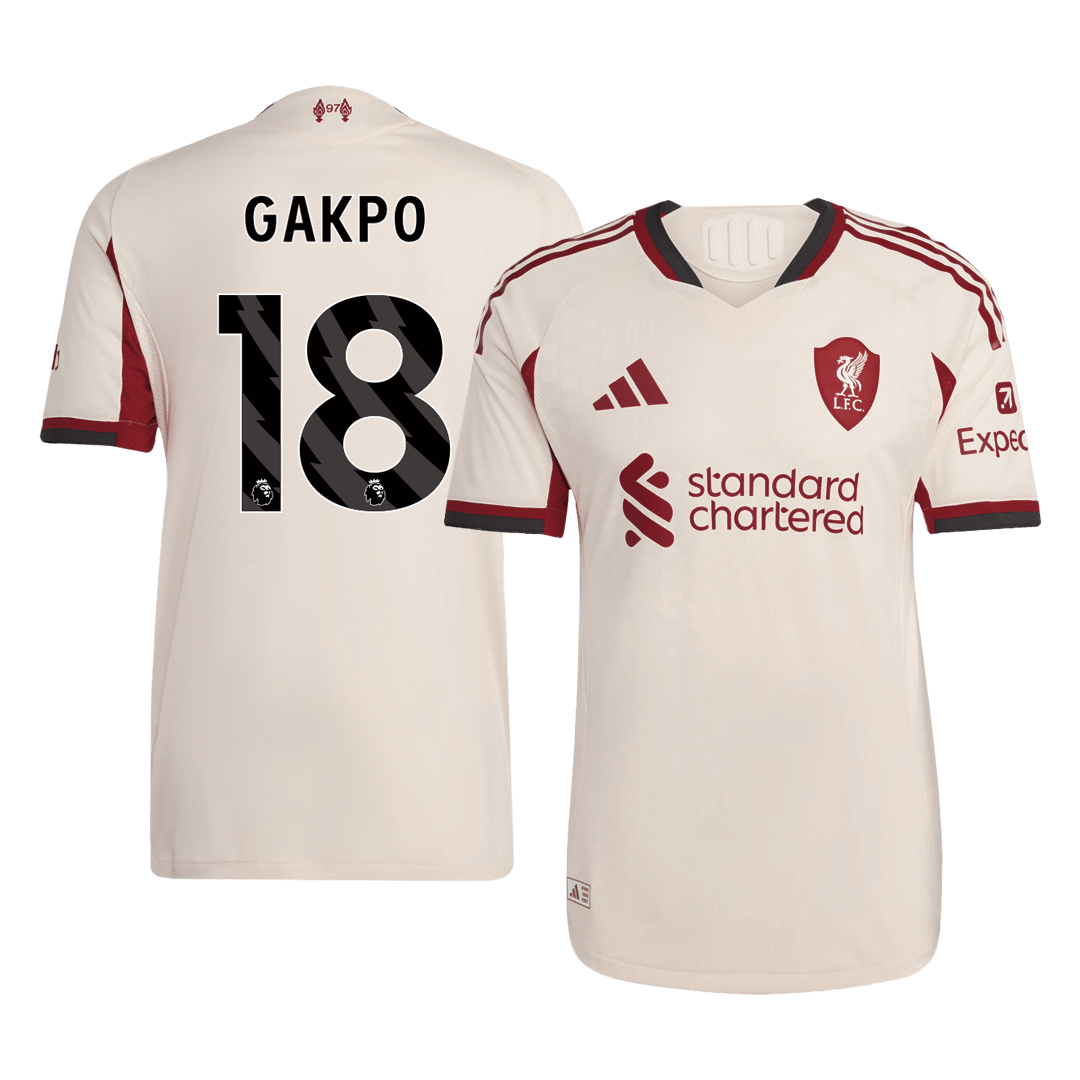 Auténtica camiseta de fútbol GAKPO #18 Liverpool visitante 2025/26