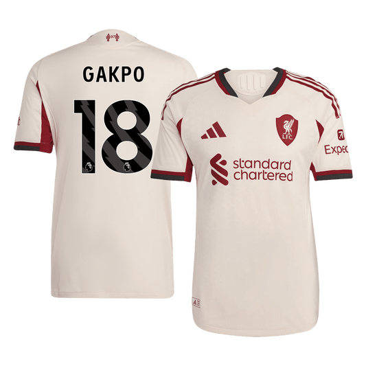 Auténtica camiseta de fútbol GAKPO #18 Liverpool visitante 2025/26