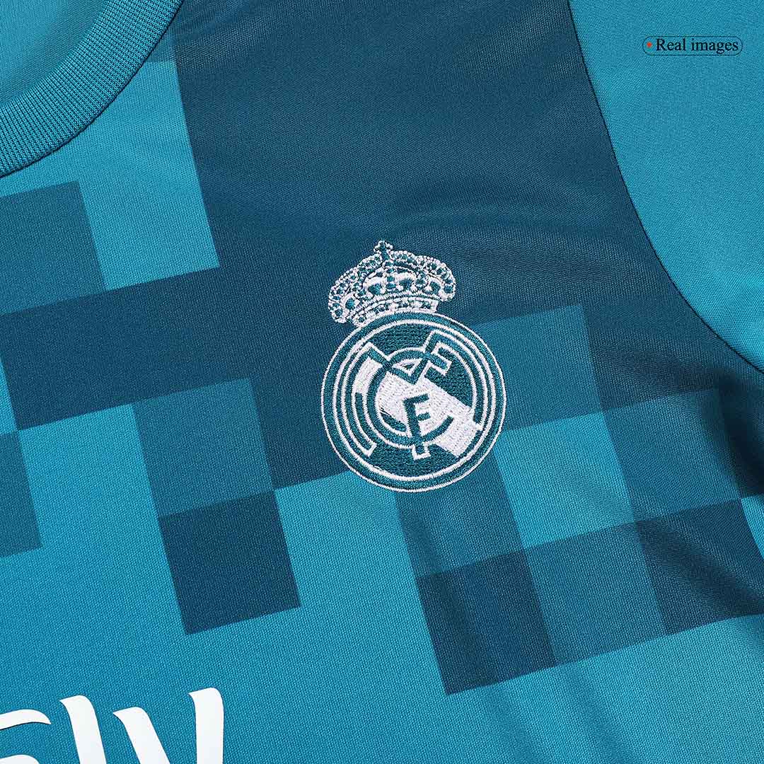 Kit de camiseta de fútbol de la tercera equipación del Real Madrid 2017/18 para niños