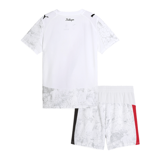 Kit de fútbol infantil del Manchester City KidSuper (Kit y pantalón corto) 2025/26, blanca - Mundial de Clubes