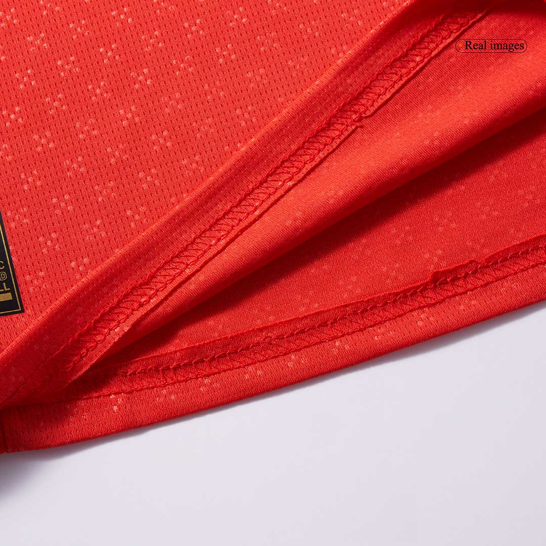 Kit de fútbol local de Portugal para niños (Kit y pantalón corto) 2025, color rojo