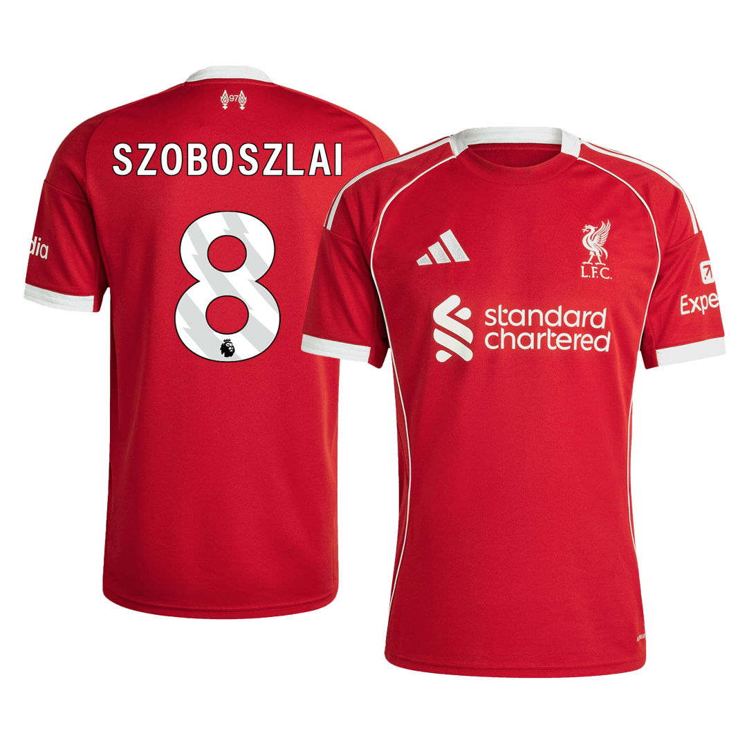 Camiseta de fútbol SZOBOSZLAI #8 Liverpool 1ª equipación 2025/26