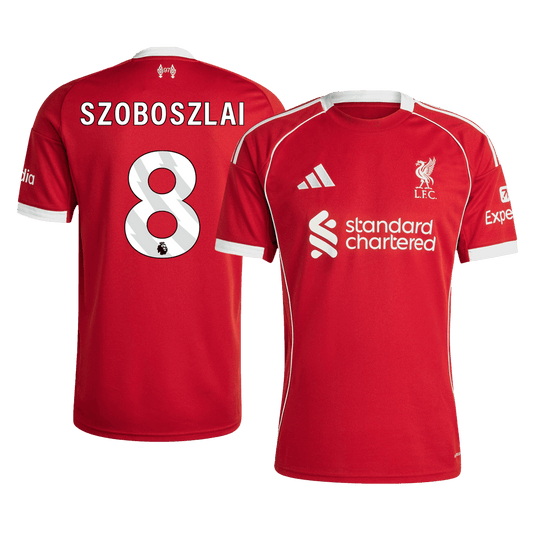 Camiseta de fútbol SZOBOSZLAI #8 Liverpool 1ª equipación 2025/26