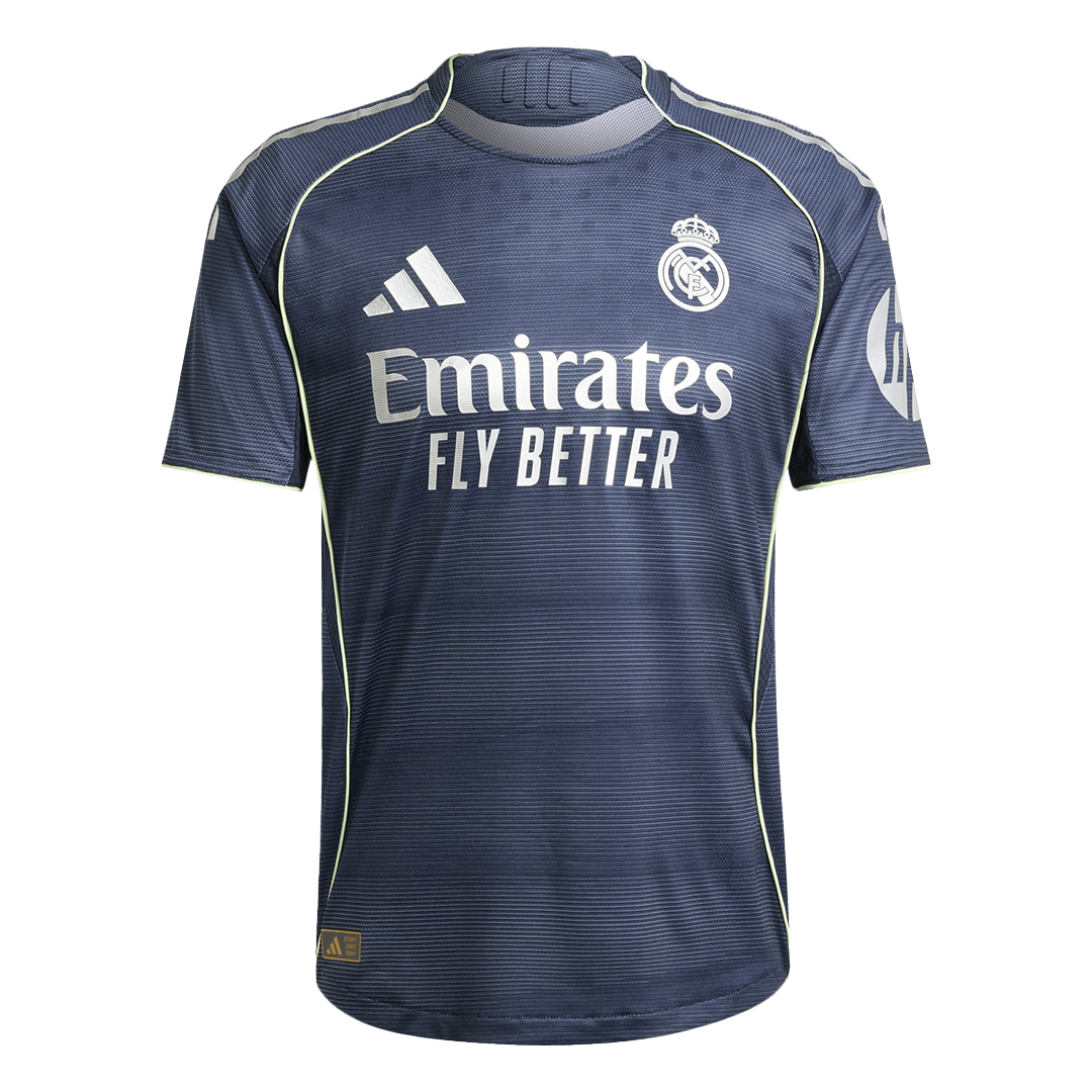 Camiseta de fútbol visitante del Real Madrid 2025/26 auténtica