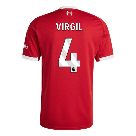 Camiseta de fútbol local VIRGIL #4 del Liverpool 2025/26, roja