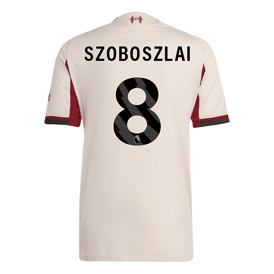 Auténtica camiseta de fútbol SZOBOSZLAI #8 Liverpool visitante 2025/26