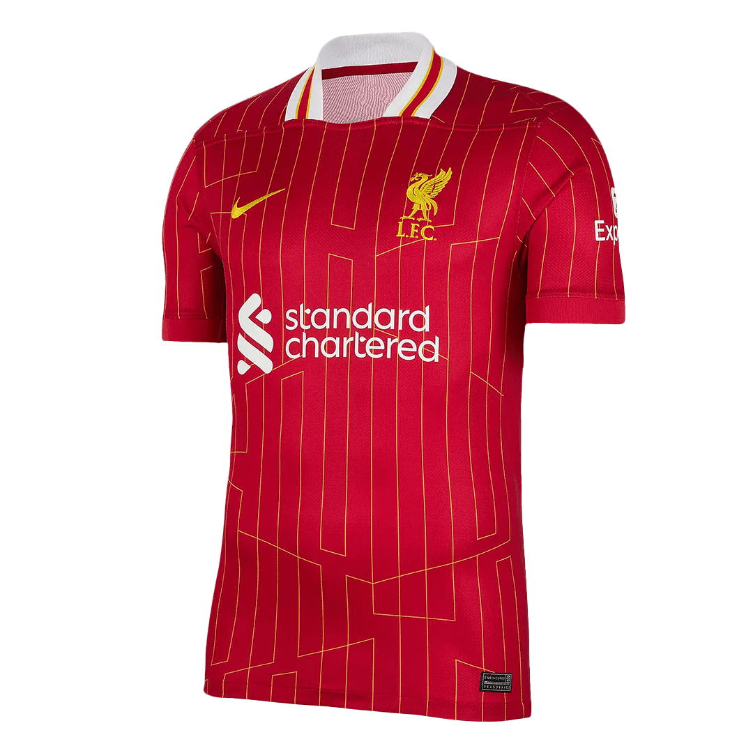 Camiseta de fútbol local del Liverpool roja - CAMPEONES 24/25