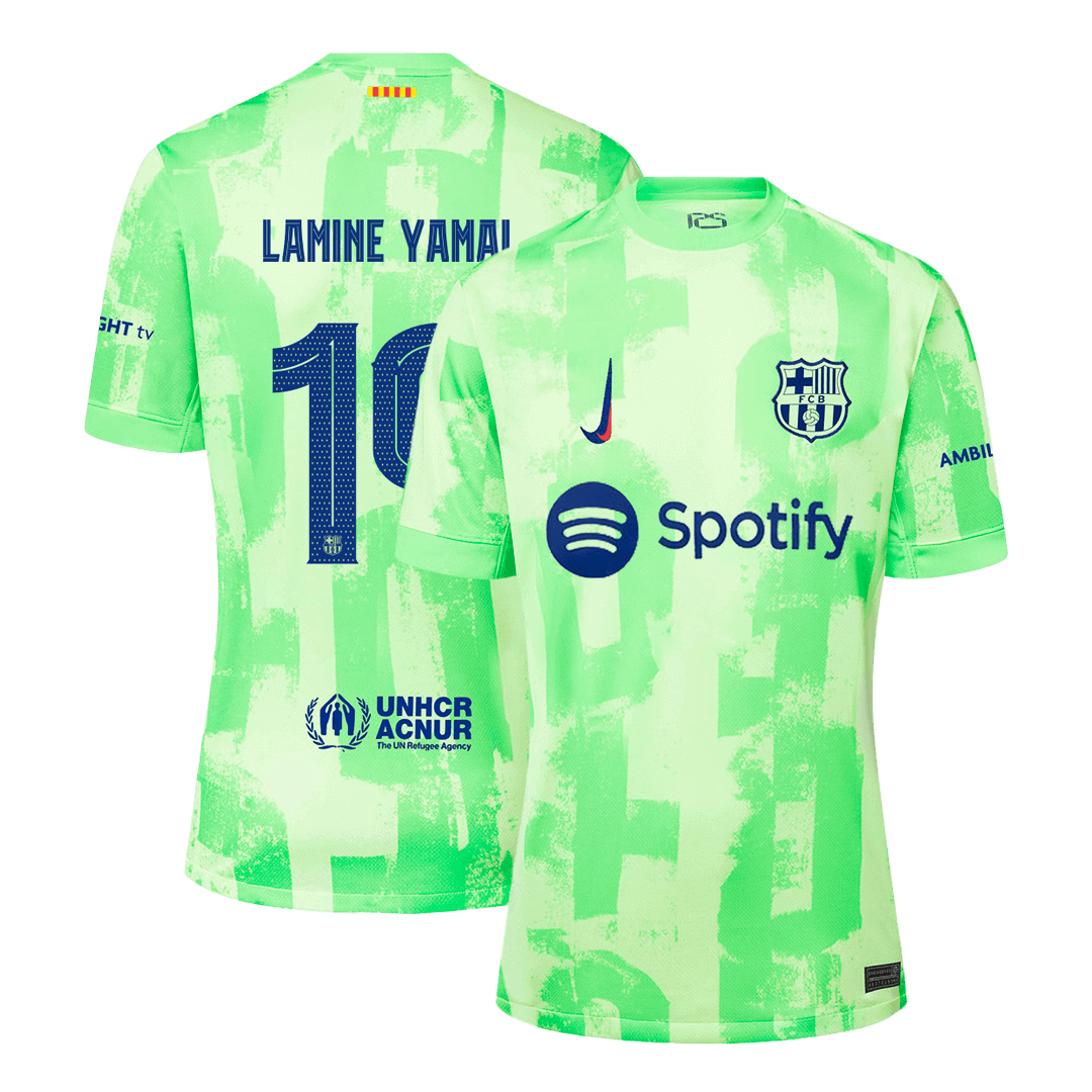 Camiseta de fútbol visitante de LAMINE YAMAL #19 del Barcelona - UCL