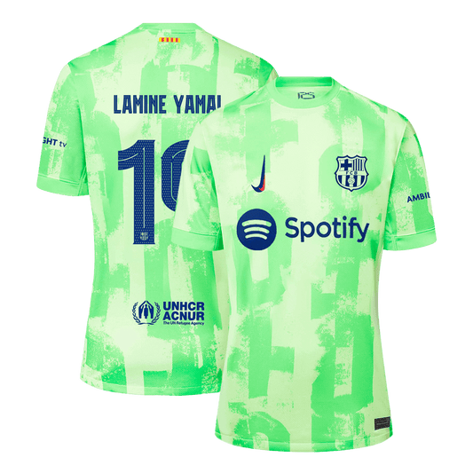 Camiseta de fútbol visitante de LAMINE YAMAL #19 del Barcelona - UCL