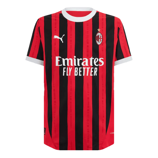 Camiseta de fútbol local auténtica del AC Milan 2024/25