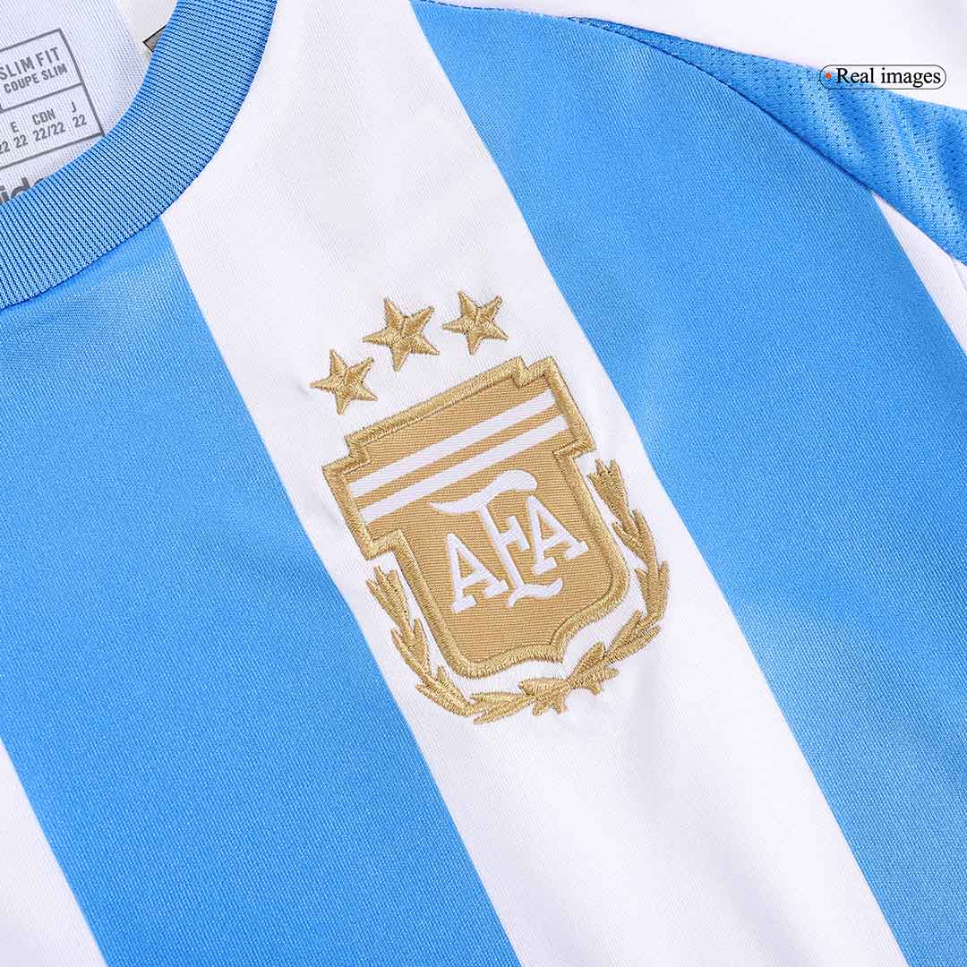 Kit de fútbol local de Argentina para niños (Kit y pantalón corto) 2024
