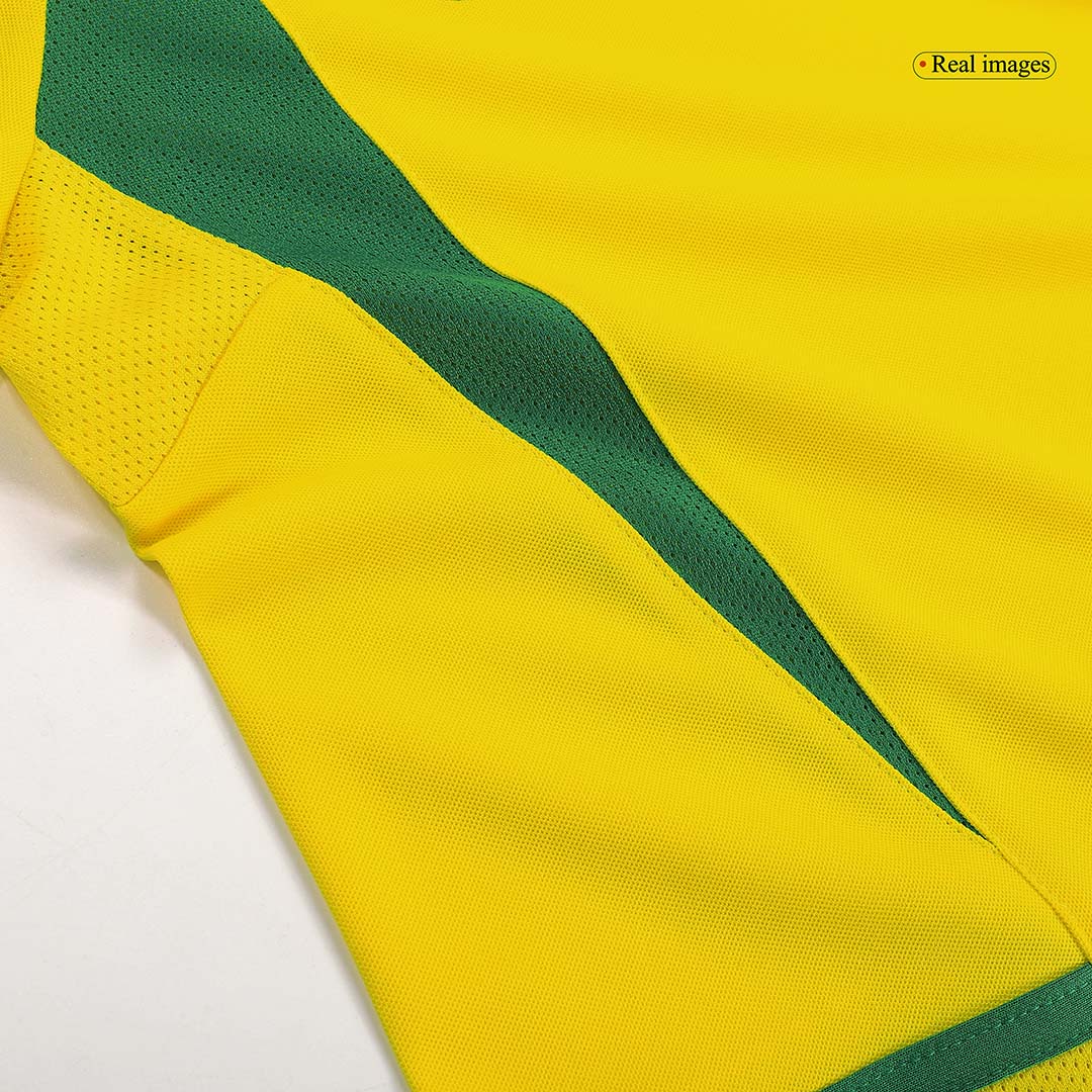 Camiseta retro de fútbol local de Brasil RONALDO #9 2002/03