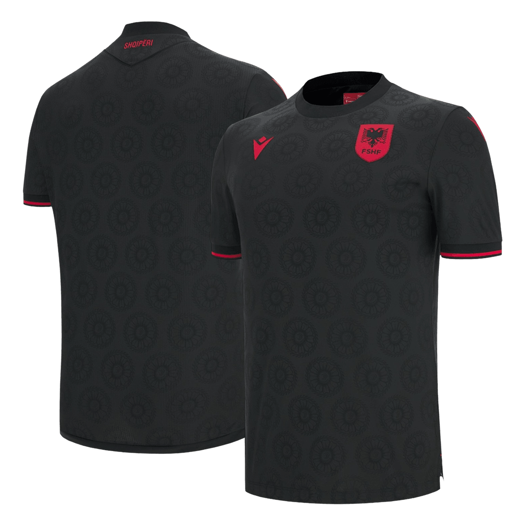 Camiseta de Albania (tercera equipación) para el Mundial de Fútbol 2026, color negro.