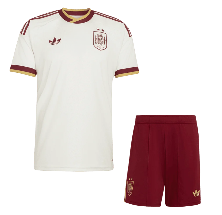 Camiseta infantil de visitante de España para el Mundial 2026